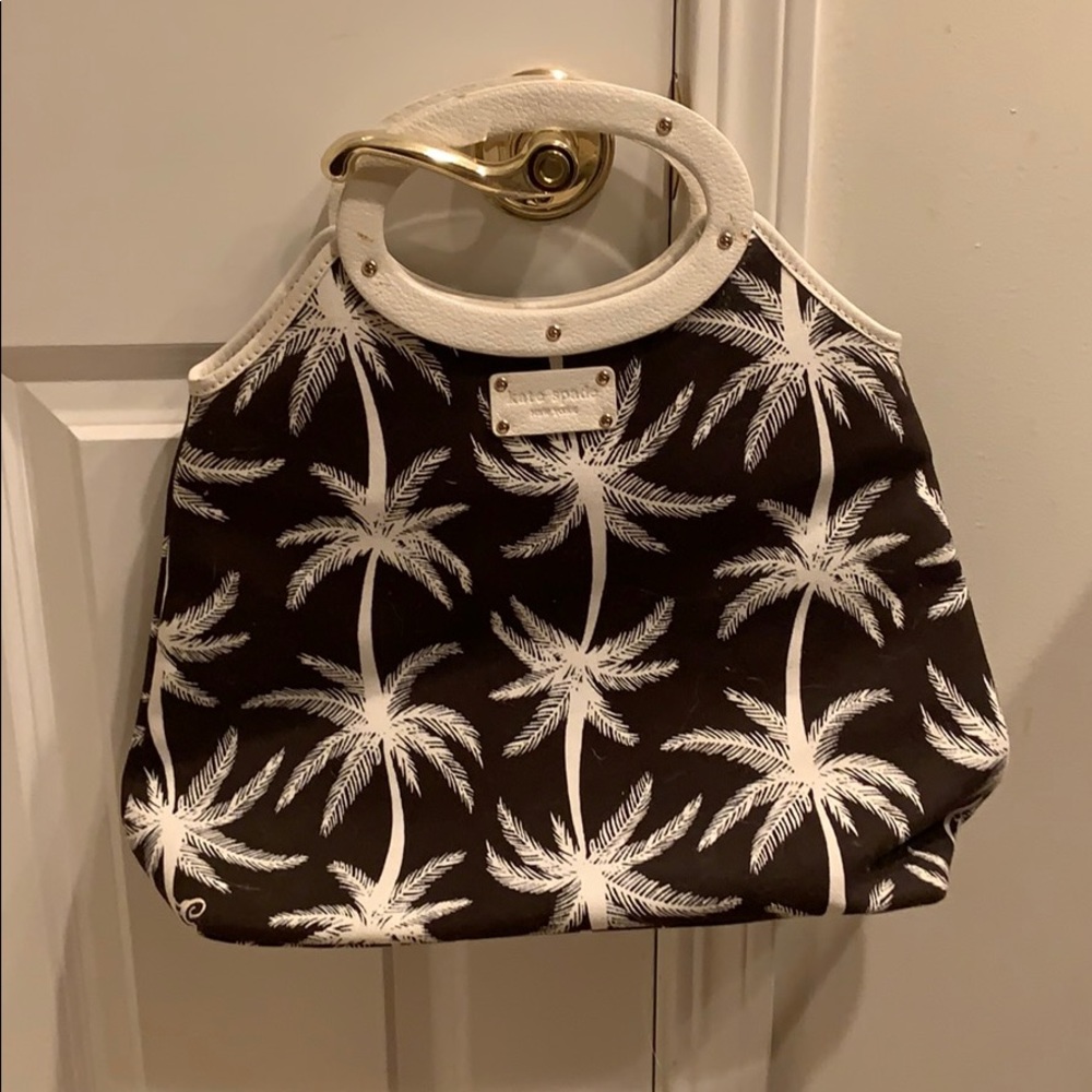 Kate spade tote w/palm trees.